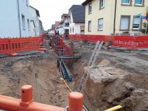 Baufortschritt in der Friedrich-Ebert-Straße